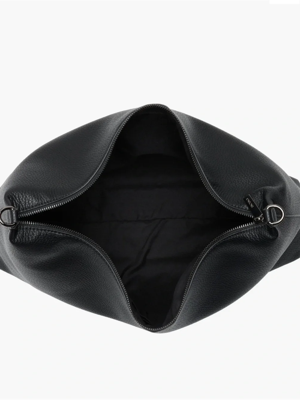 BCBG Black & Gunmetal Large Hobo Bag NWT